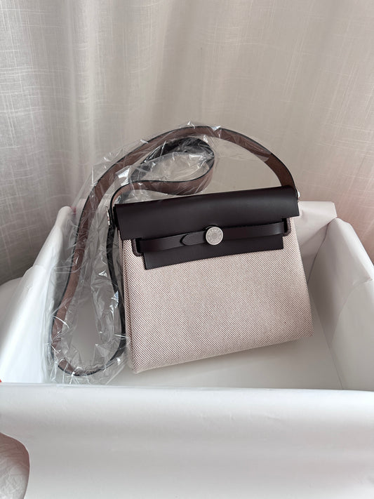 MINI HERBAG Ecru/Beige/Ebene PHW