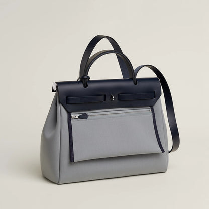 HERBAG 31 Gris Pantin/Blue Indigo PHW