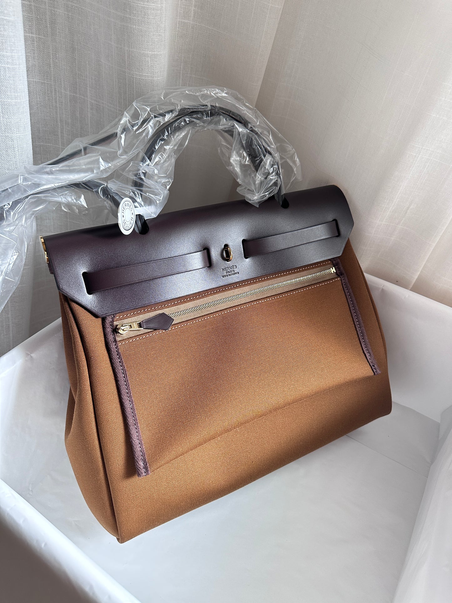 HERBAG 31 Alezan/Ébène/Bleu Brume LAQUE