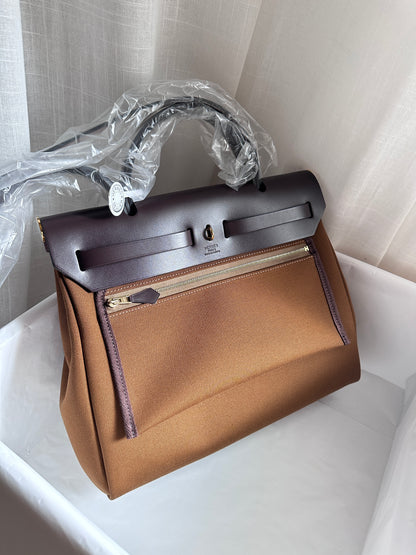 HERBAG 31 Alezan/Ébène/Bleu Brume LAQUE