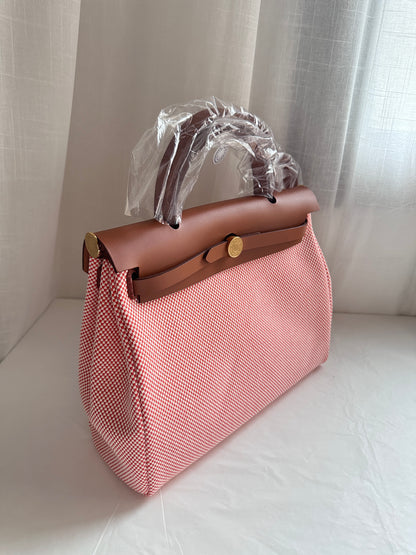 HERBAG 31 Écru/Orange Field/Fauve GHW