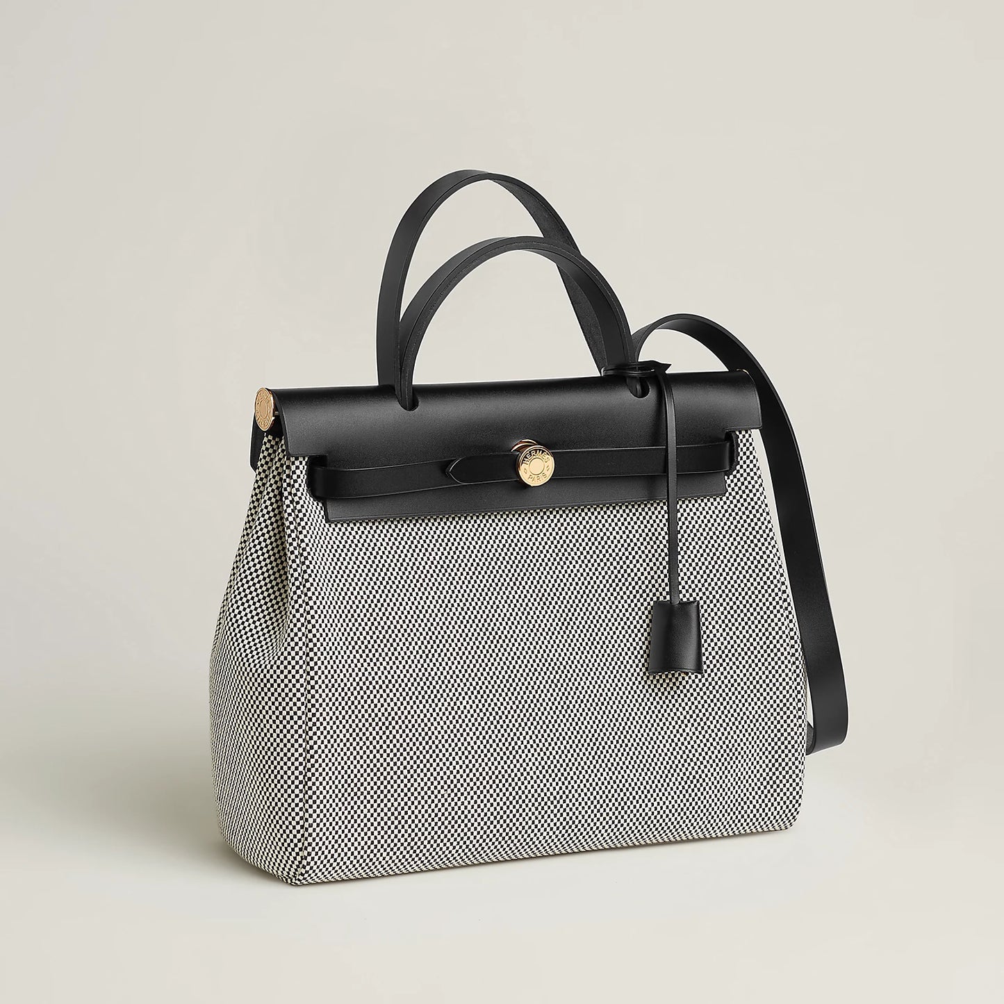 HERBAG 31 Ecru/Noir GHW