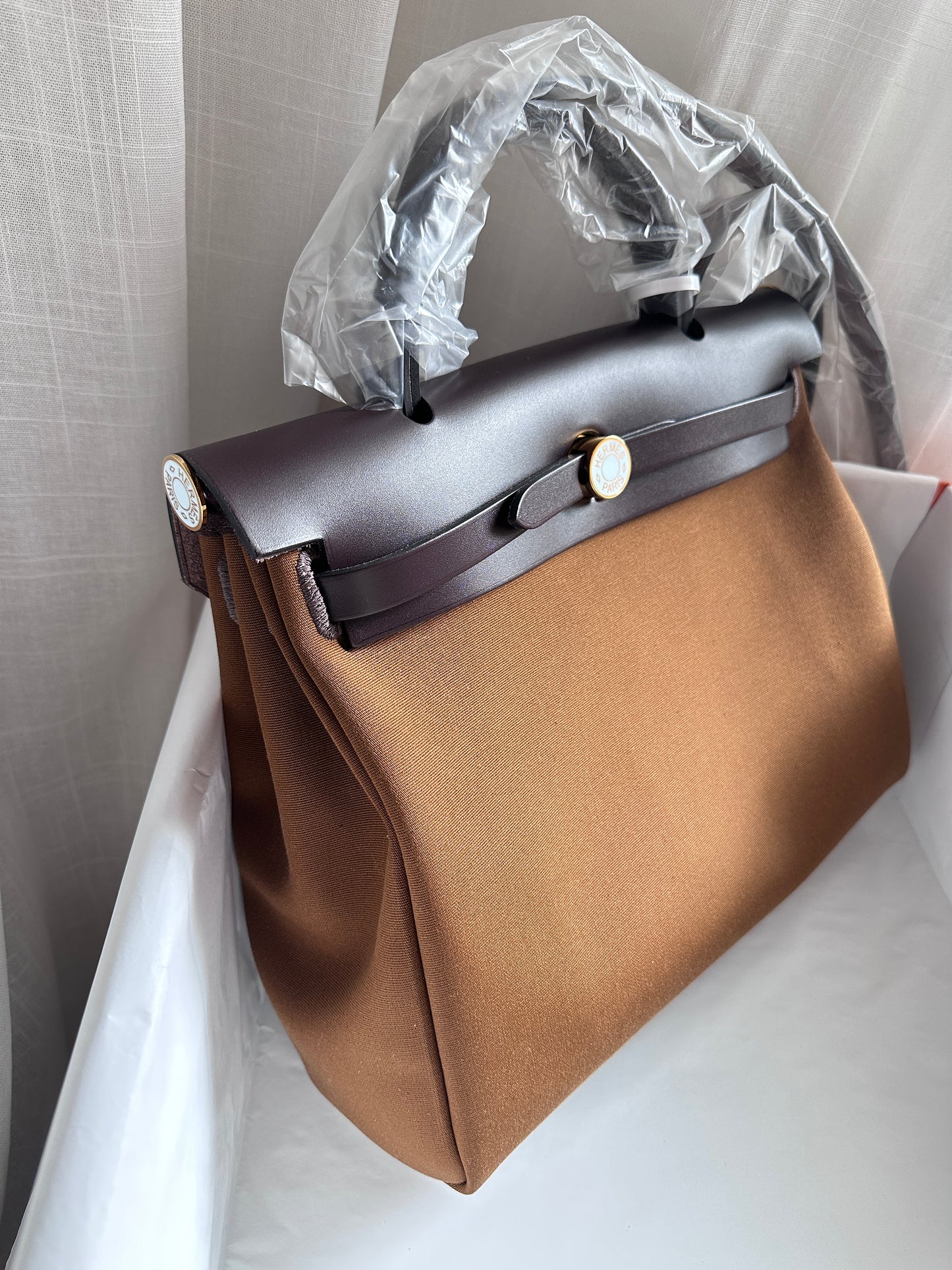 HERBAG 31 Alezan/Ébène/Bleu Brume LAQUE