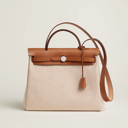 HERBAG 31 Ecru/Beige/Fauve PHW