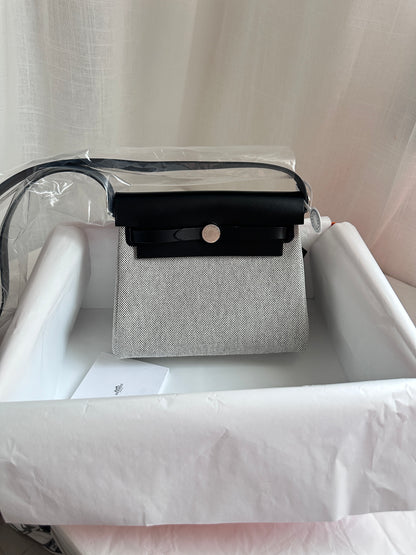 MINI HERBAG Ecru/Black PHW
