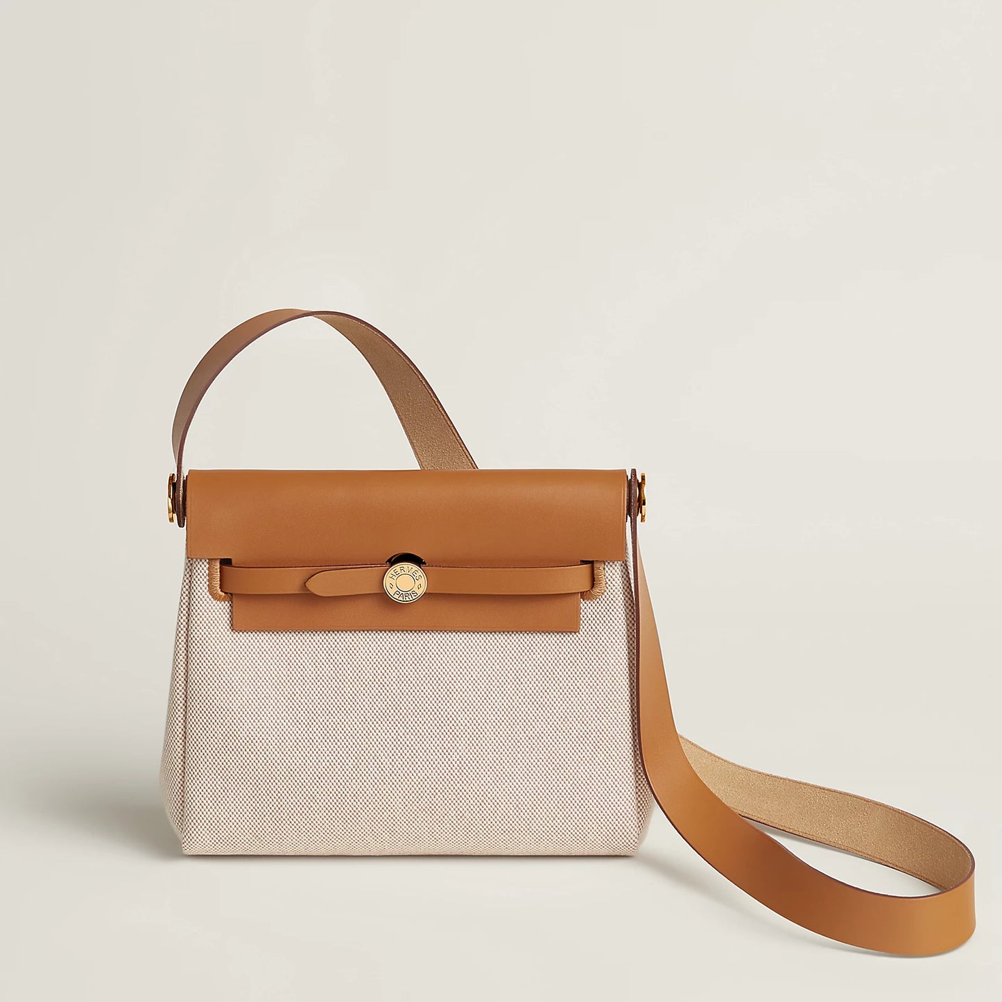 MINI HERBAG Ecru Beige Naturel Sable GHW