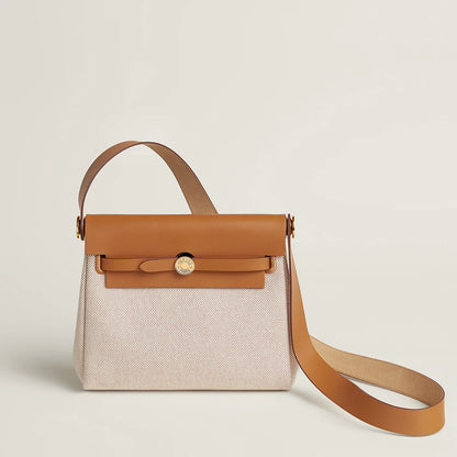 MINI HERBAG Ecru Beige Naturel Sable GHW