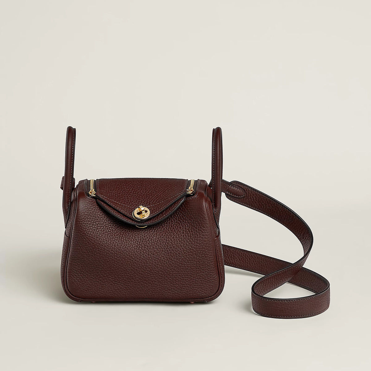 MINI LINDY Rouge Sellier GHW
