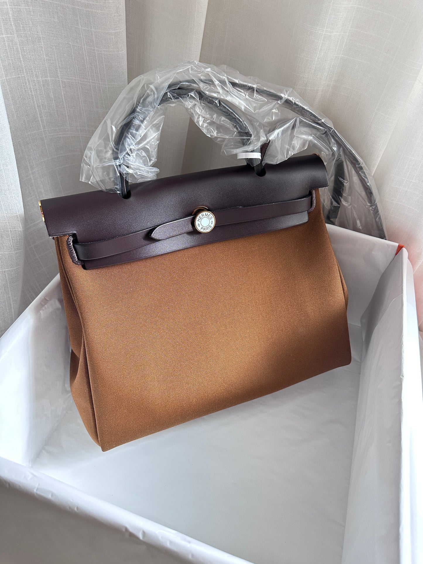 HERBAG 31 Alezan/Ébène/Bleu Brume LAQUE