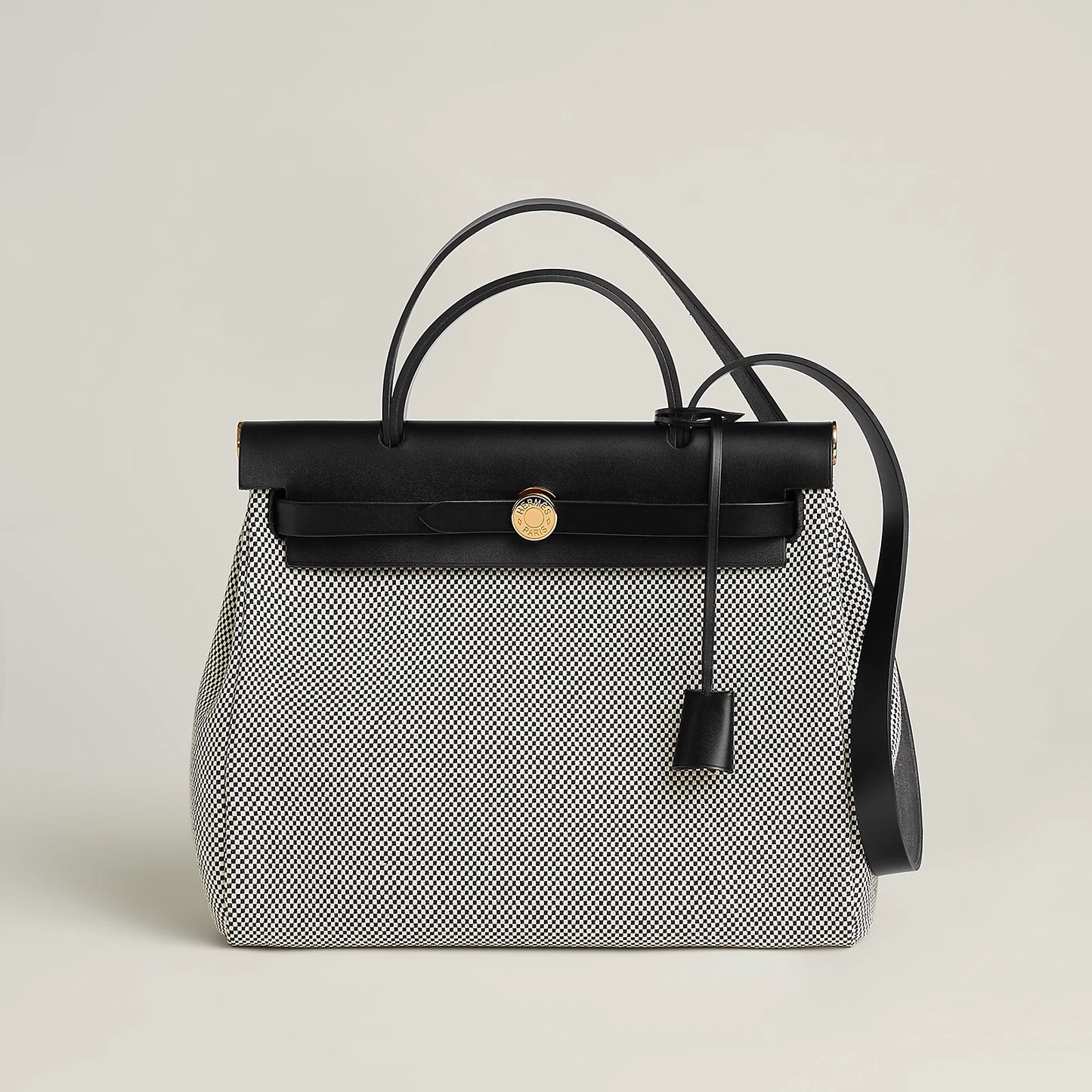 HERBAG 31 Ecru/Noir GHW