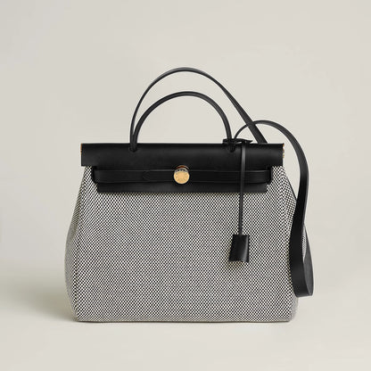 HERBAG 31 Ecru/Noir GHW