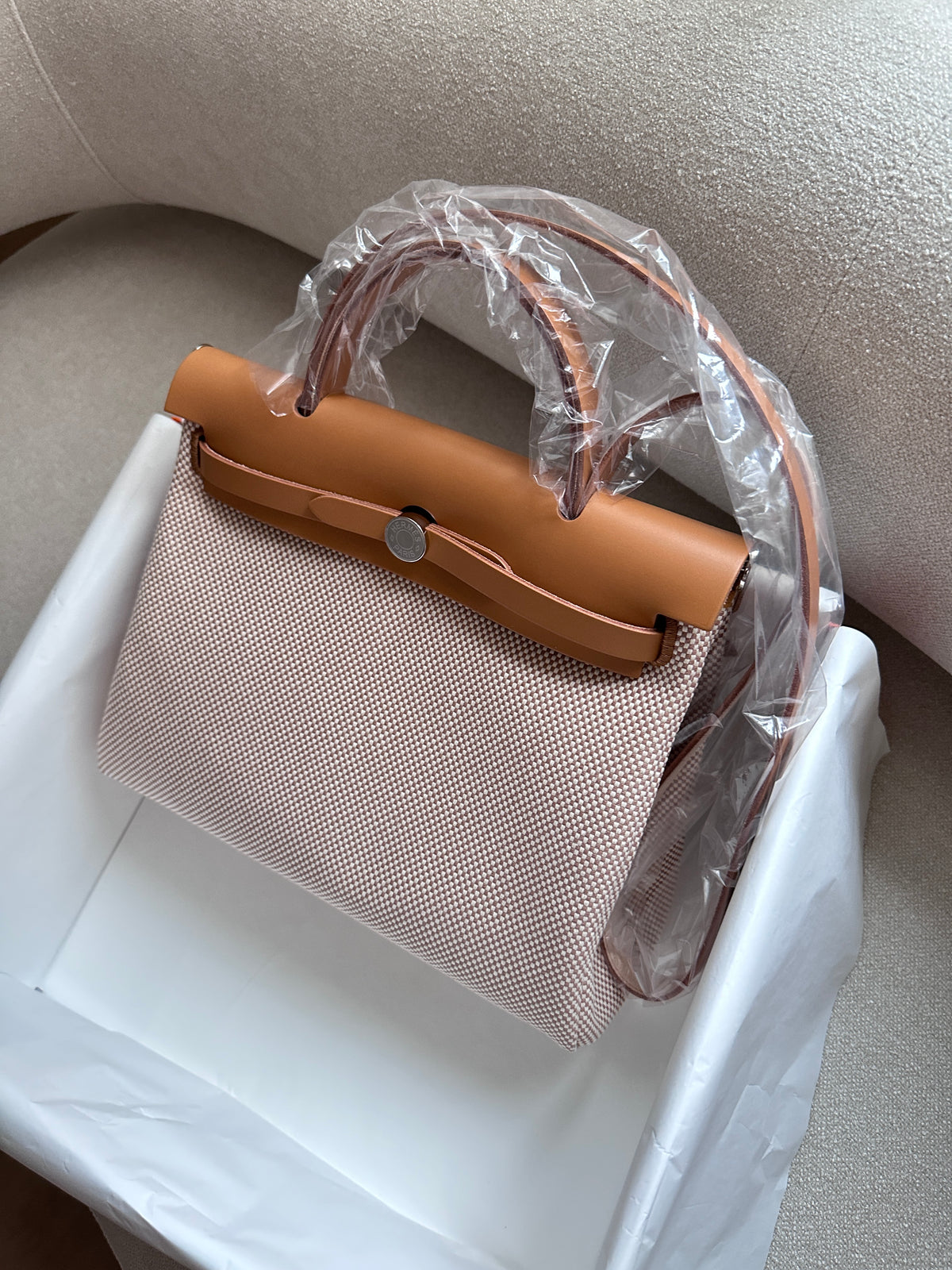 HERBAG 31 Ecru Beige Naturel Sable PHW