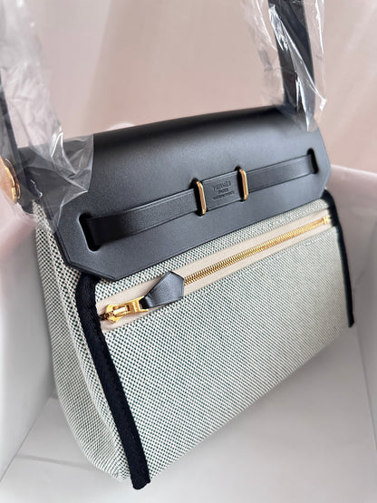 MINI HERBAG Ecru/Vert Moyen/Black GHW