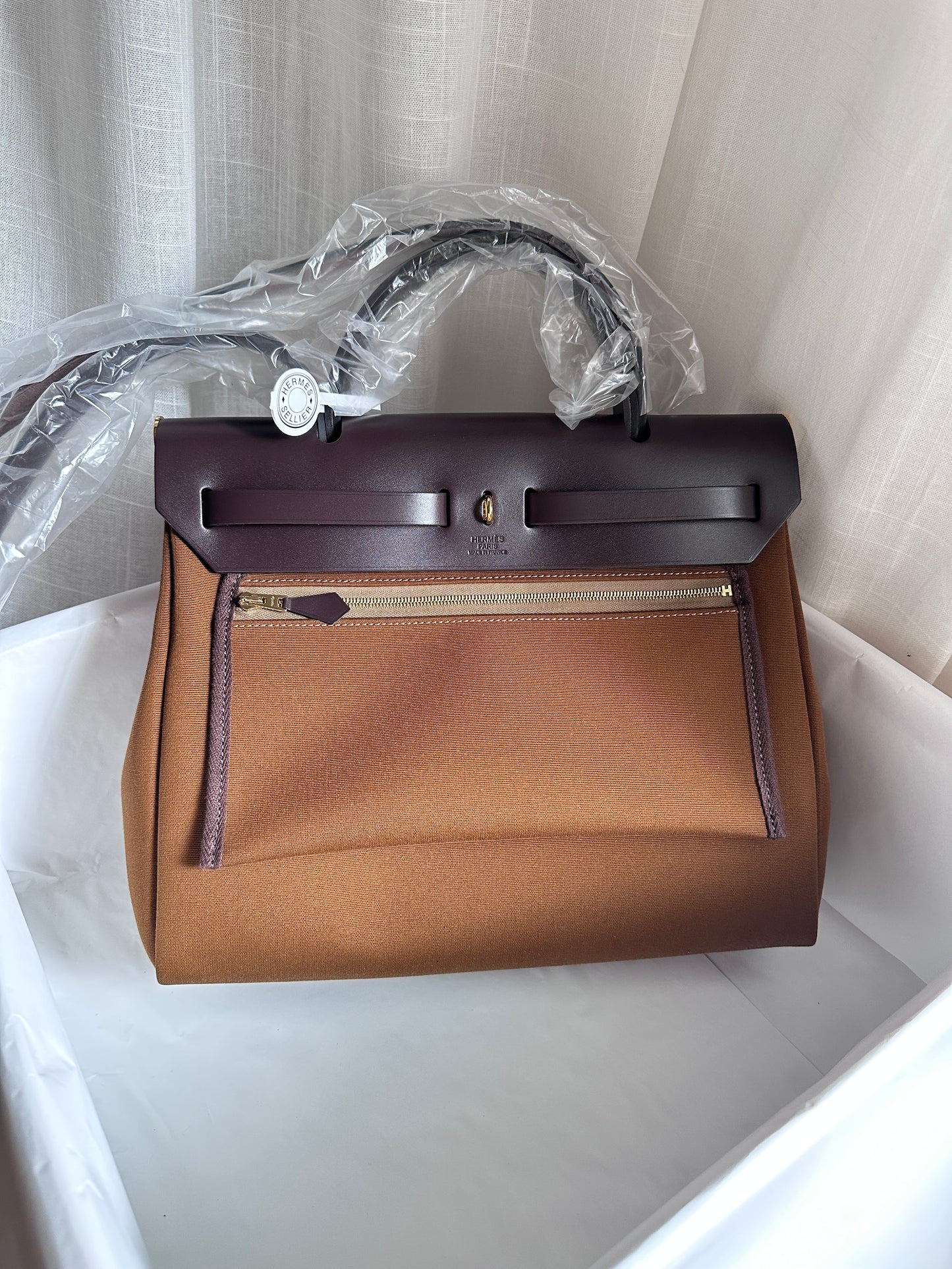 HERBAG 31 Alezan/Ébène/Bleu Brume LAQUE