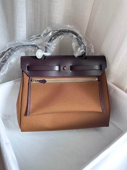 HERBAG 31 Alezan/Ébène/Bleu Brume LAQUE