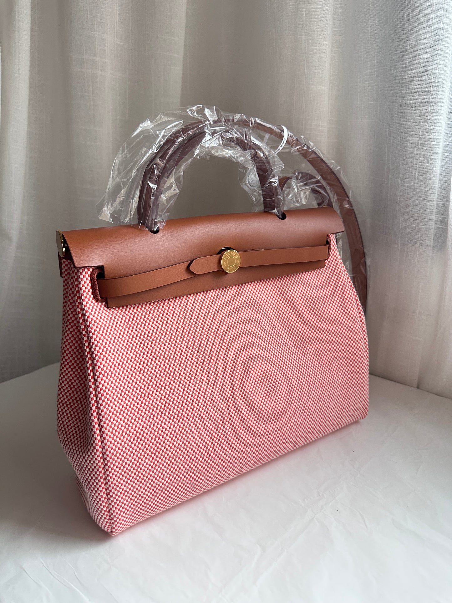 HERBAG 31 Écru/Orange Field/Fauve GHW