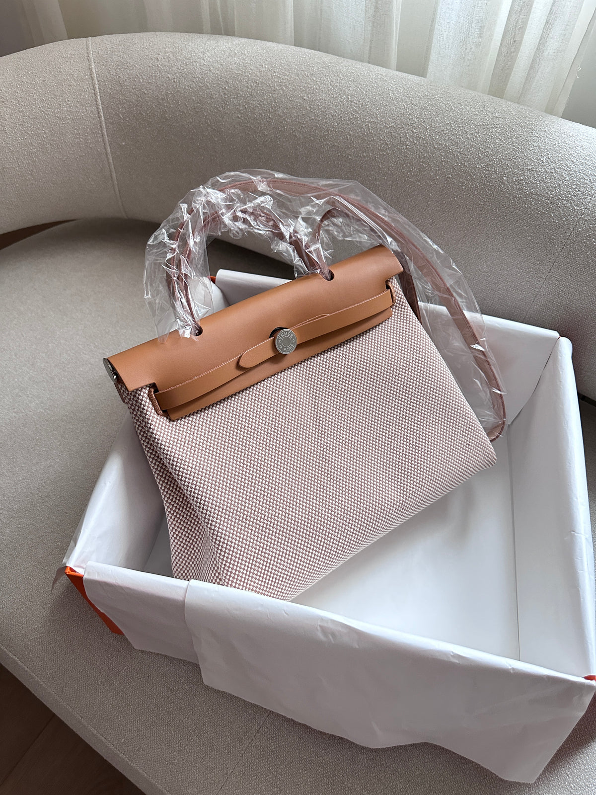 HERBAG 31 Ecru Beige Naturel Sable PHW