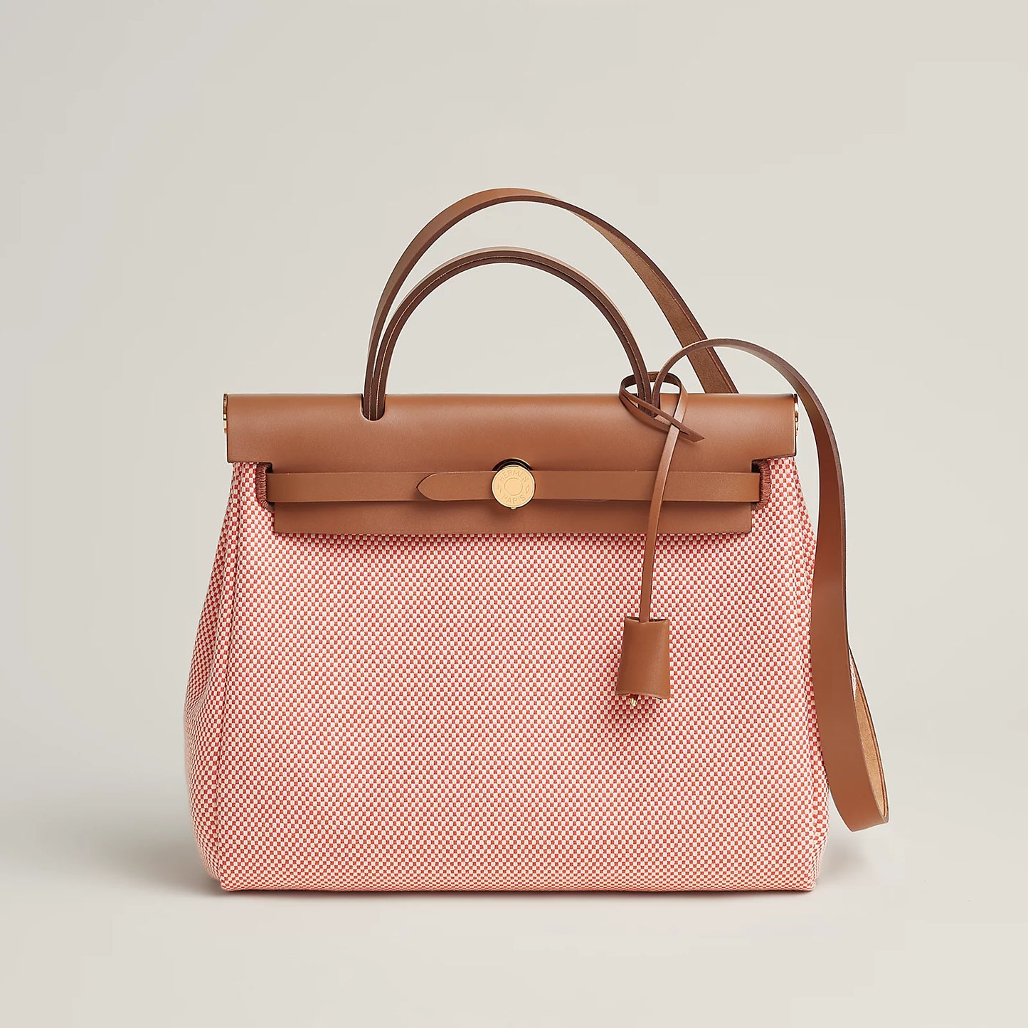 HERBAG 31 Écru/Orange Field/Fauve GHW