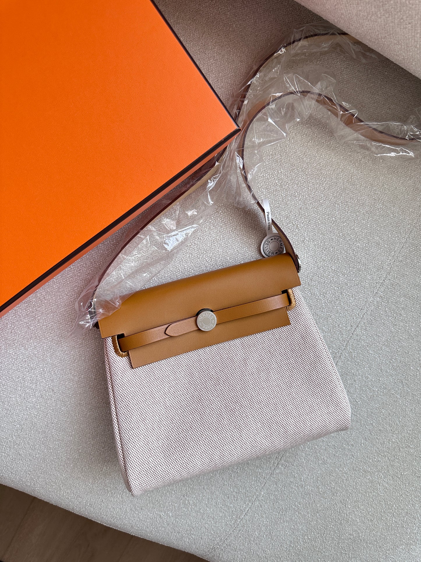 MINI HERBAG Ecru/Beige/Sesame PHW