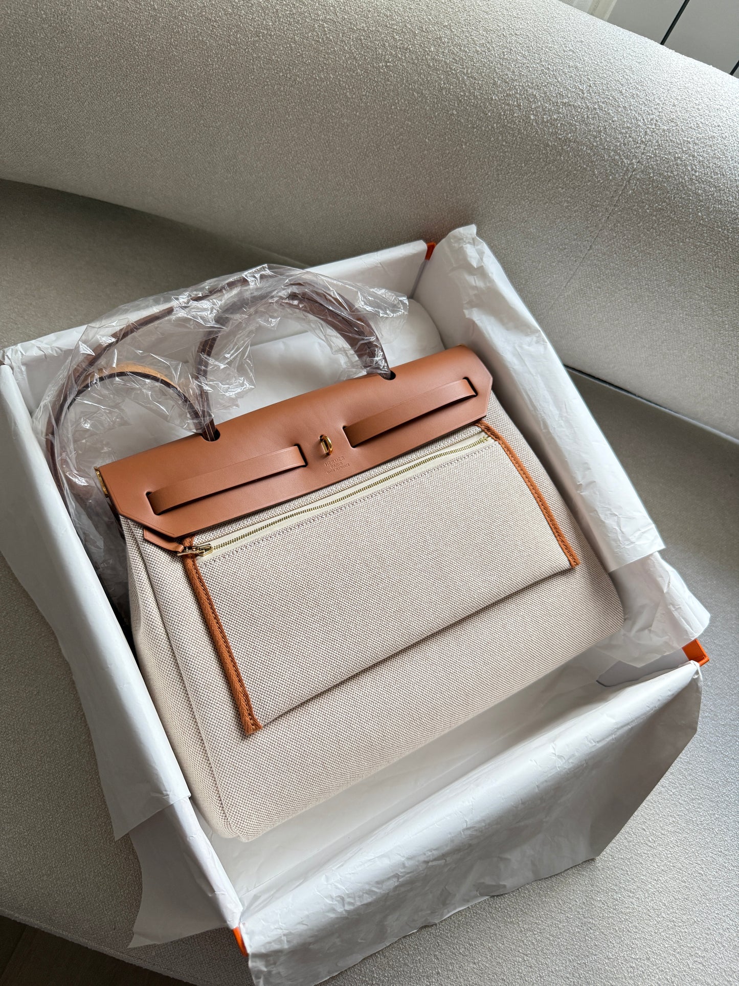 Herbag 31 Orange Mecano Ecru Beige