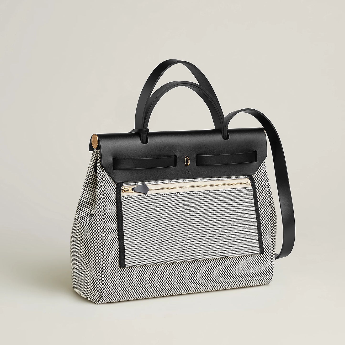 HERBAG 31 Ecru/Noir GHW