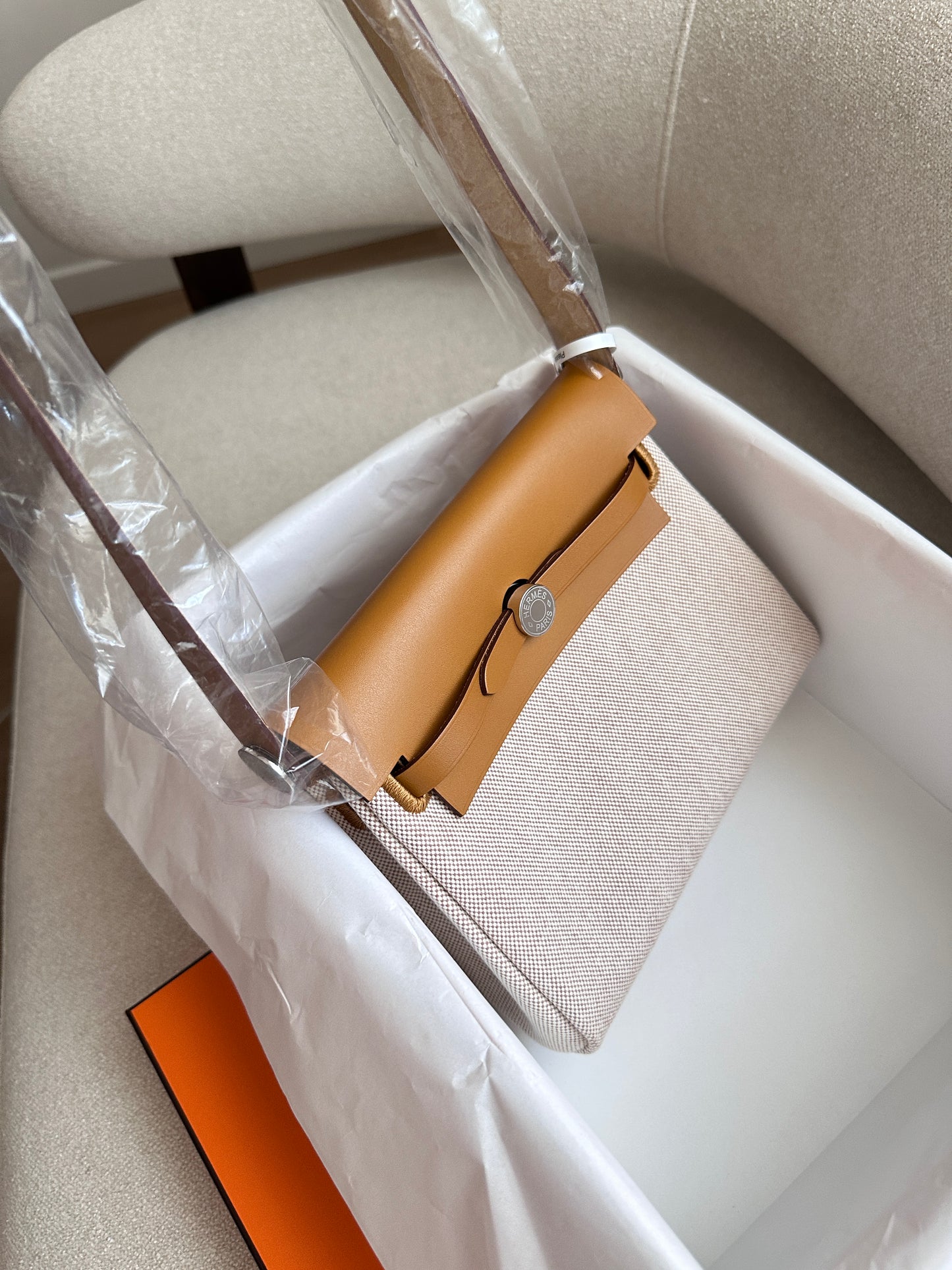 MINI HERBAG Ecru/Beige/Sesame PHW