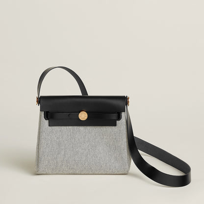 MINI HERBAG Ecru/Black GHW