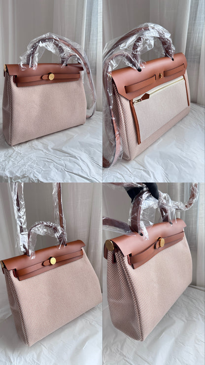 HERBAG 31 Ecru/Beige/Fauve GHW