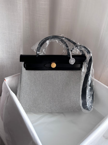 HERBAG 31 Ecru/Noir GHW