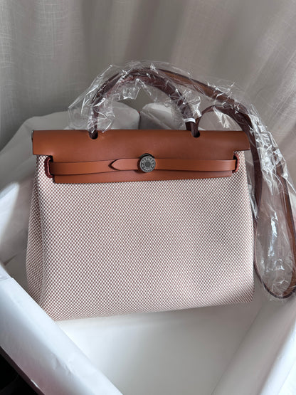 HERBAG 31 Ecru/Beige/Fauve PHW