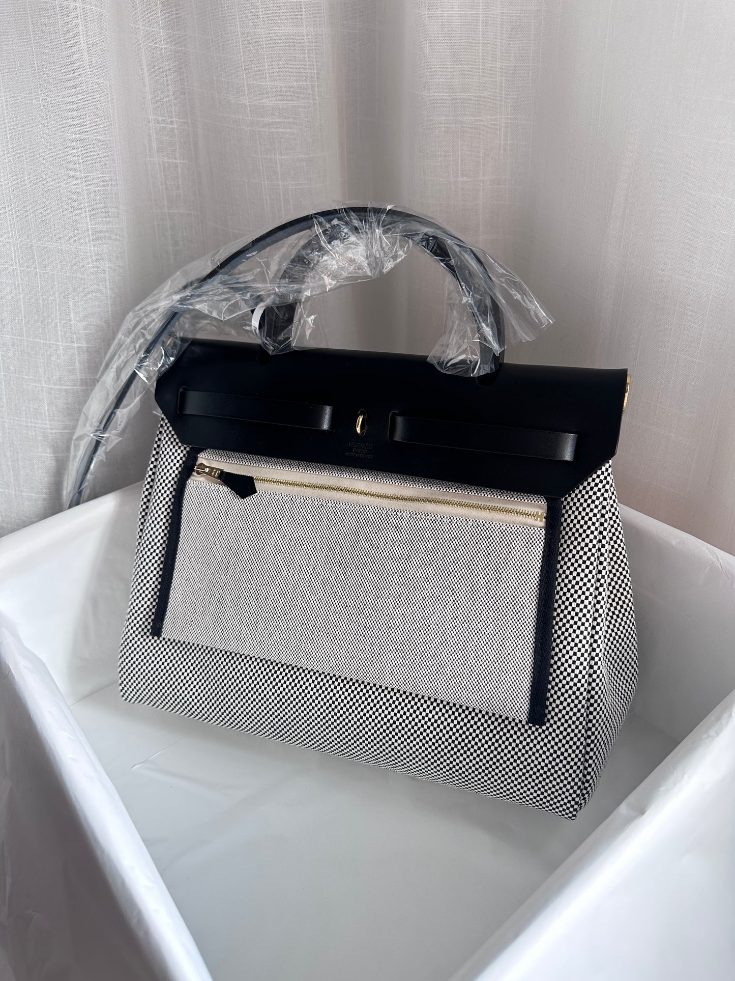 HERBAG 31 Ecru/Noir GHW