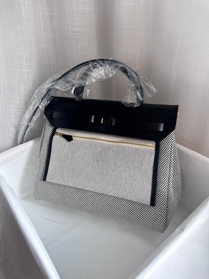 HERBAG 31 Ecru/Noir GHW