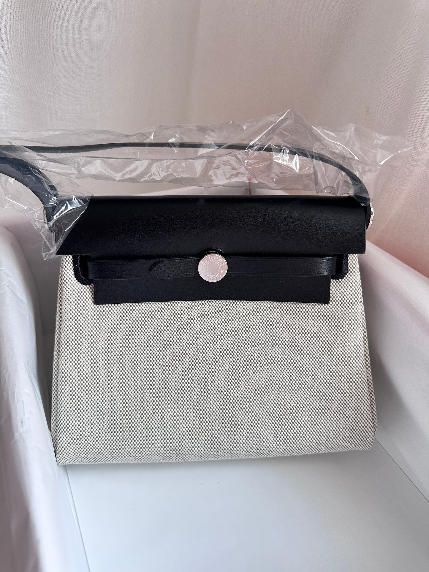 MINI HERBAG Ecru/Amande/Black PHW