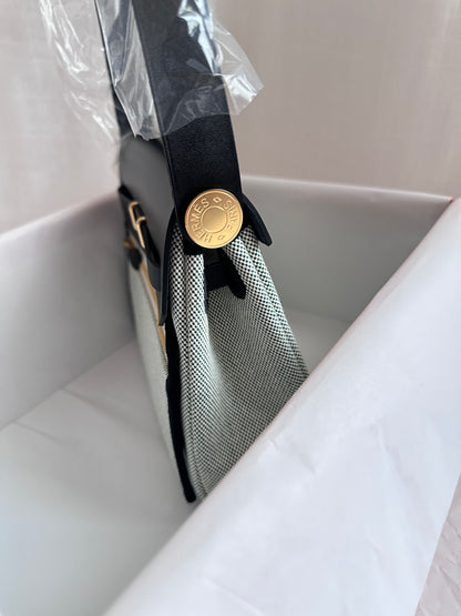 MINI HERBAG Ecru/Vert Moyen/Black GHW