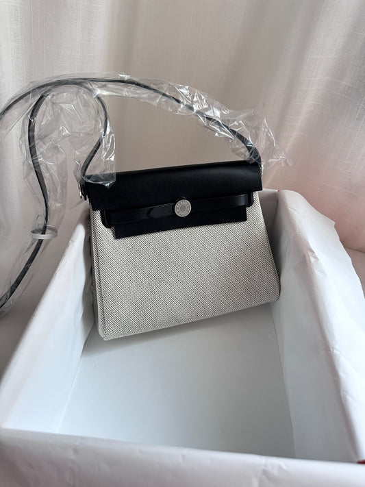 MINI HERBAG Ecru/Amande/Black PHW