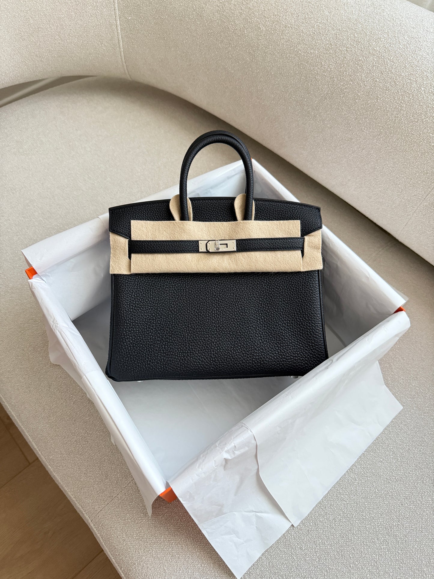 BIRKIN 25 Black PHW