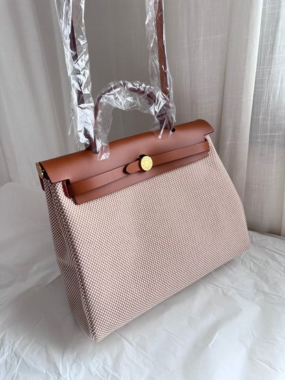 HERBAG 31 Ecru/Beige/Fauve GHW