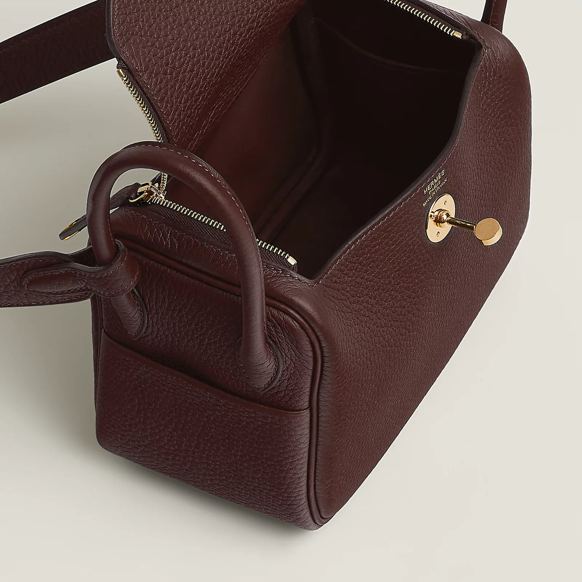 MINI LINDY Rouge Sellier GHW