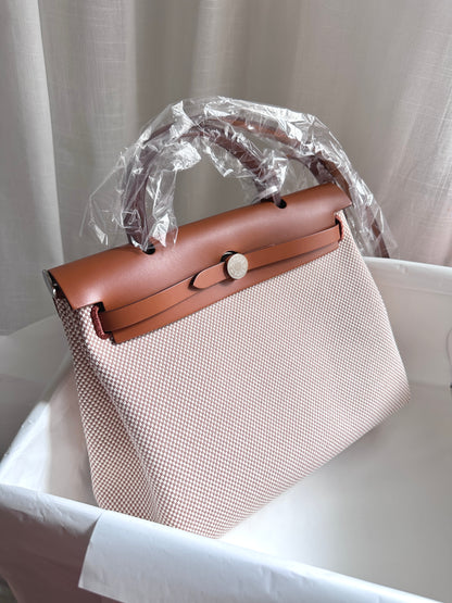 HERBAG 31 Ecru/Beige/Fauve PHW