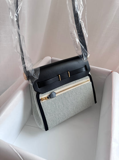 MINI HERBAG Ecru/Vert Moyen/Black GHW