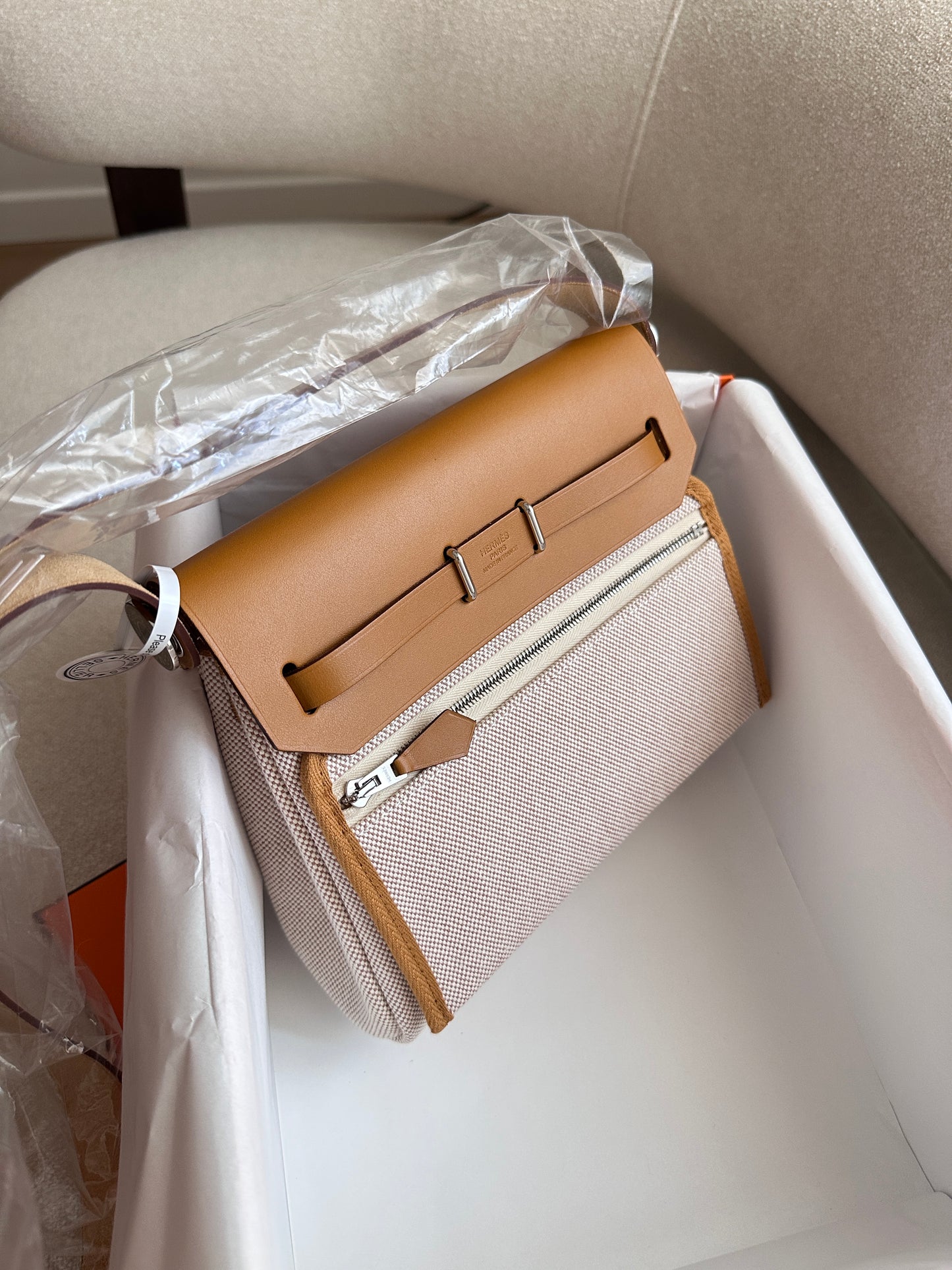 MINI HERBAG Ecru/Beige/Sesame PHW