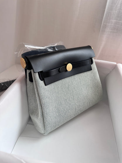 MINI HERBAG Ecru/Vert Moyen/Black GHW