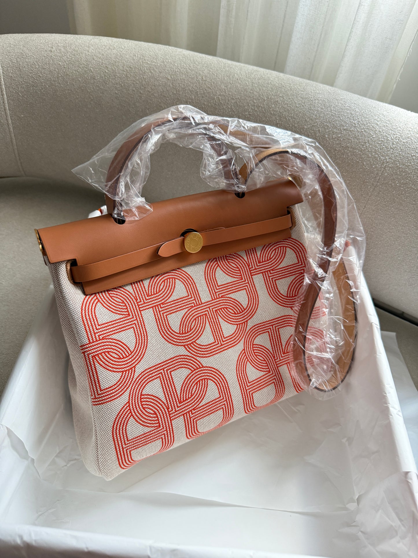 Herbag 31 Orange Mecano Ecru Beige
