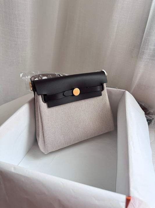 MINI HERBAG Ecru/Beige/Ebene GHW