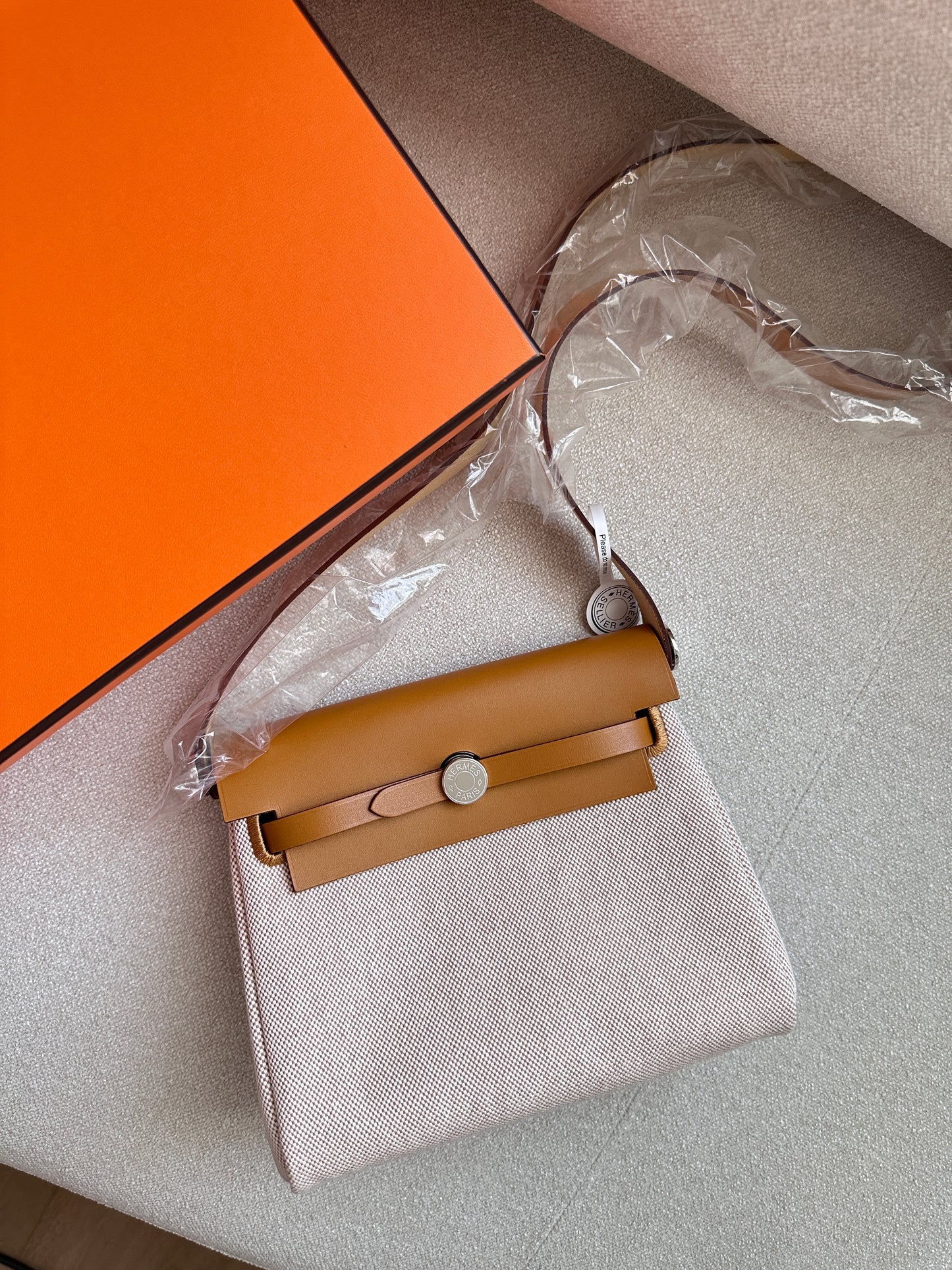 MINI HERBAG Ecru/Beige/Sesame PHW
