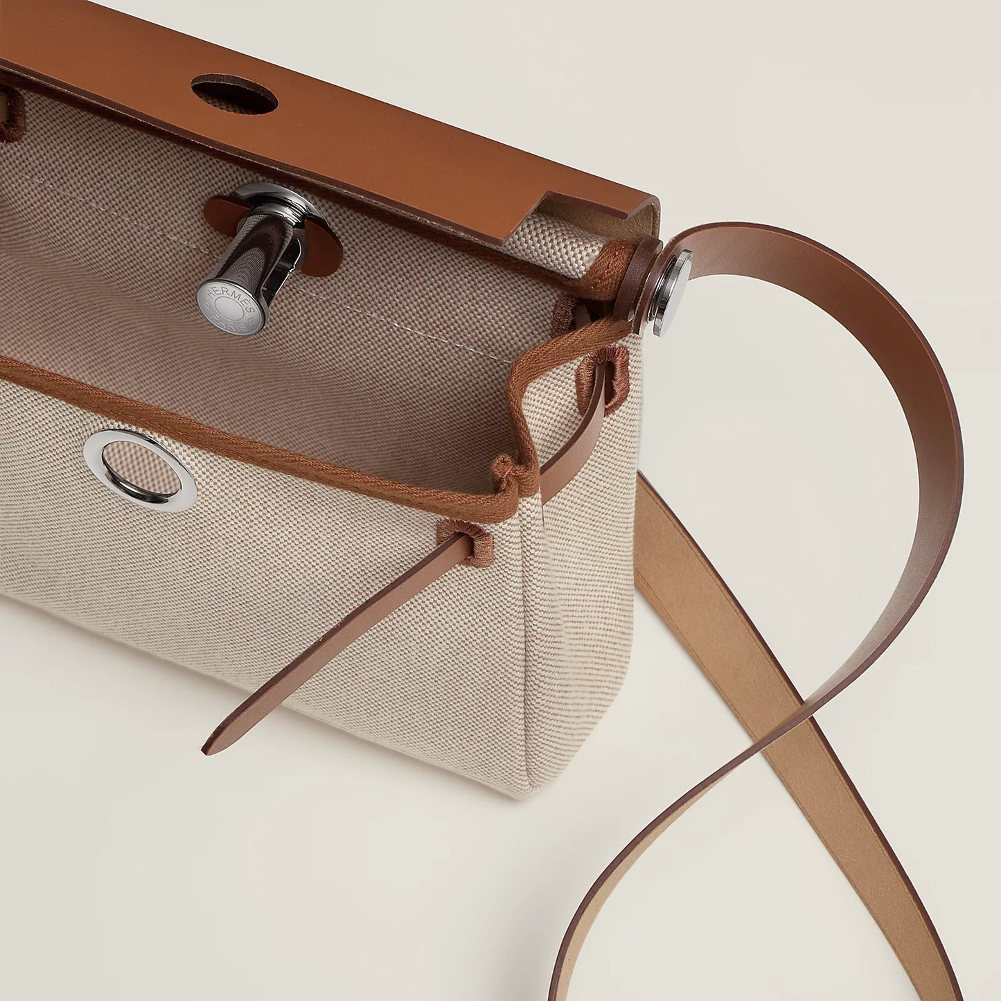 MINI HERBAG Ecru/Beige/Fauve PHW