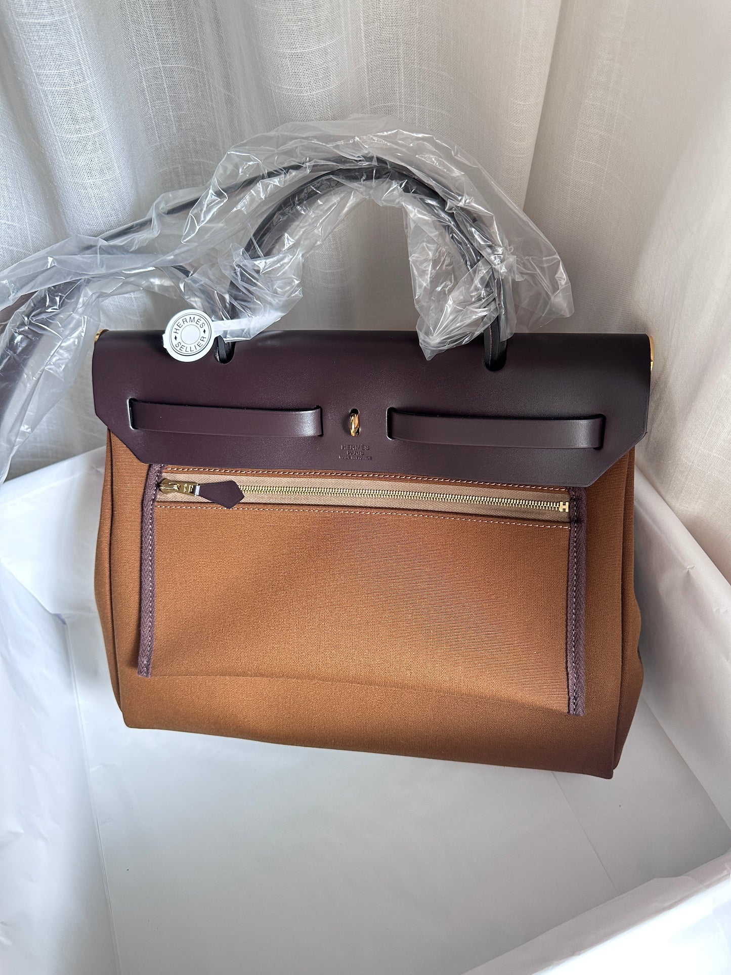 HERBAG 31 Alezan/Ébène/Bleu Brume LAQUE